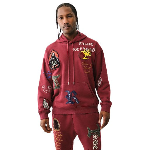 TRUE RELIGION SWEATER PATCH EMBRO HOODIE BROADWAY