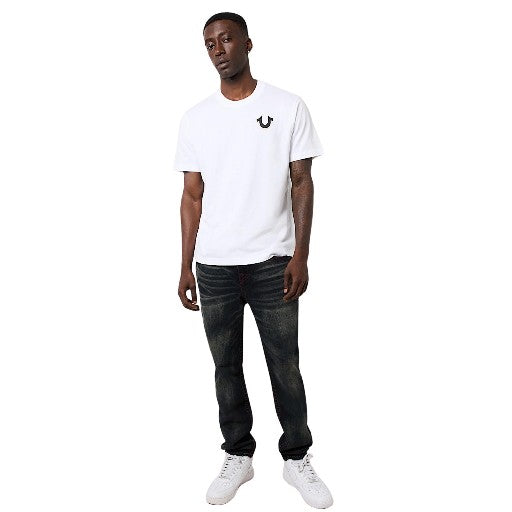 TRUE RELIGION JEANS ROCCO SUPER T FLAP 32IN NEKKAR DARK WASH