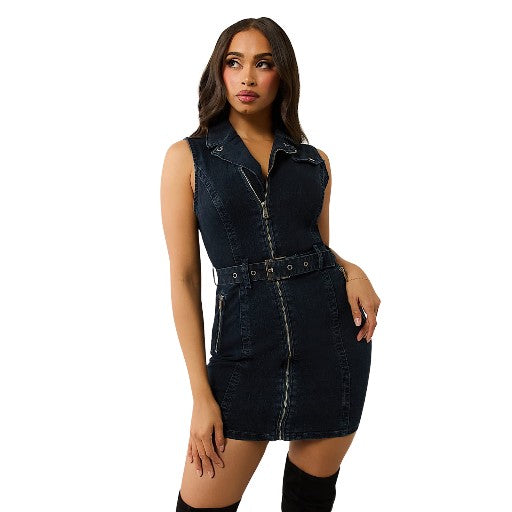 TRUE RELIGION DENIM MOTO DRESS MEISSA