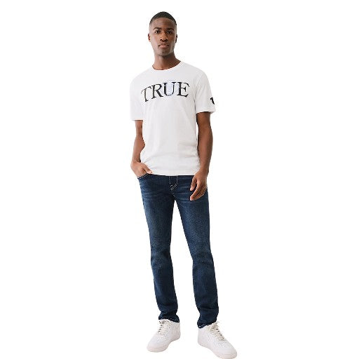 TRUE RELIGION ROCCO SN FLAP SKINNY DARK AVALANCHE WASH