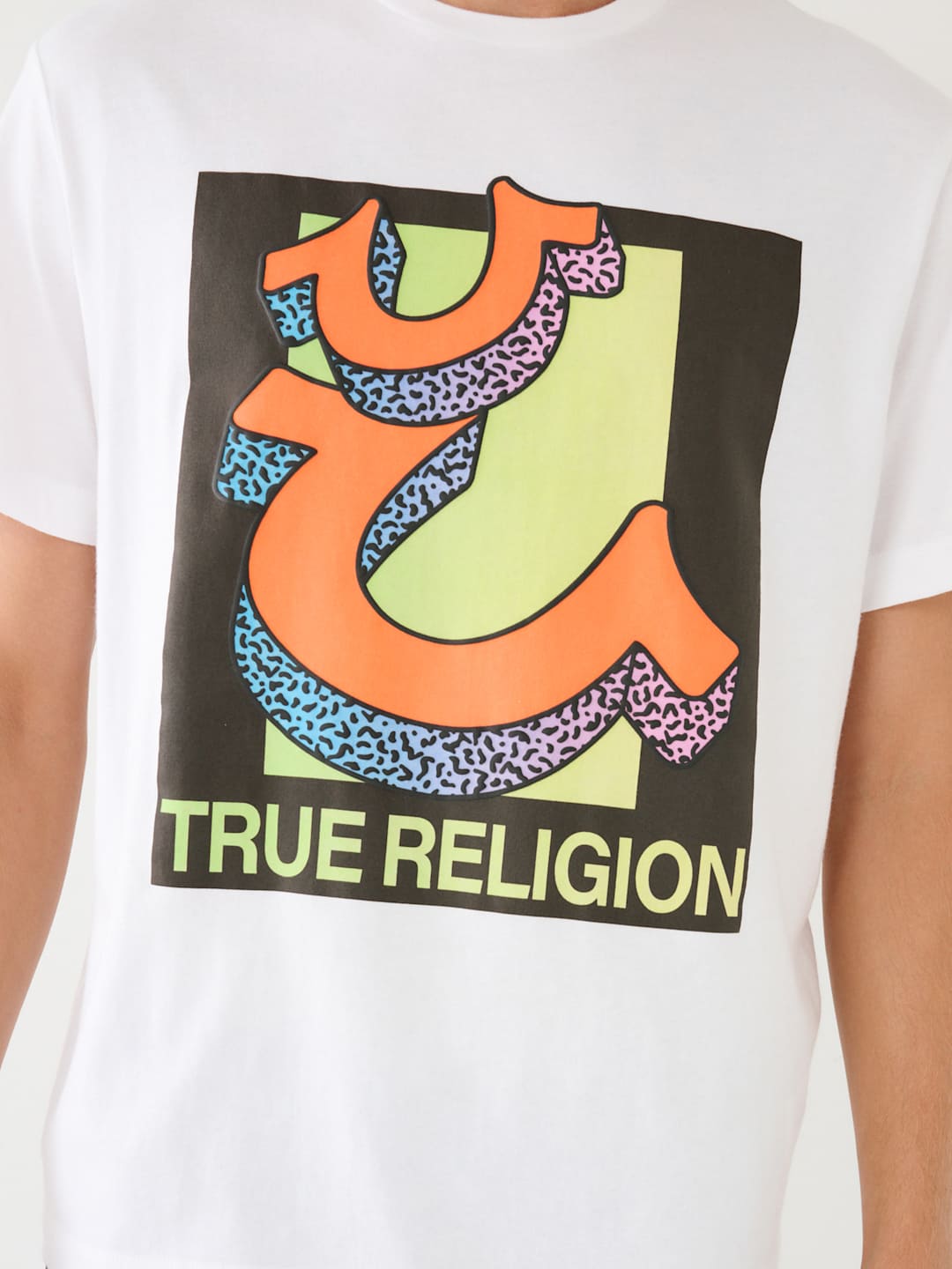 True Religion Relaxed T-Shirt Double Retro Optic White
