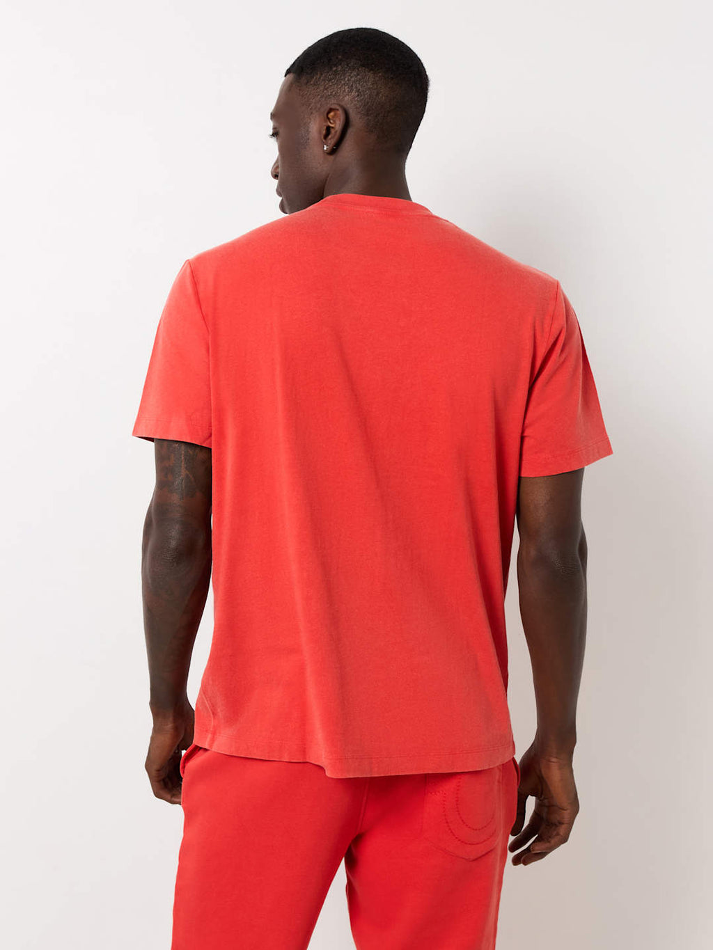 True Religion Crackle Vintage T-Shirt Washed Red