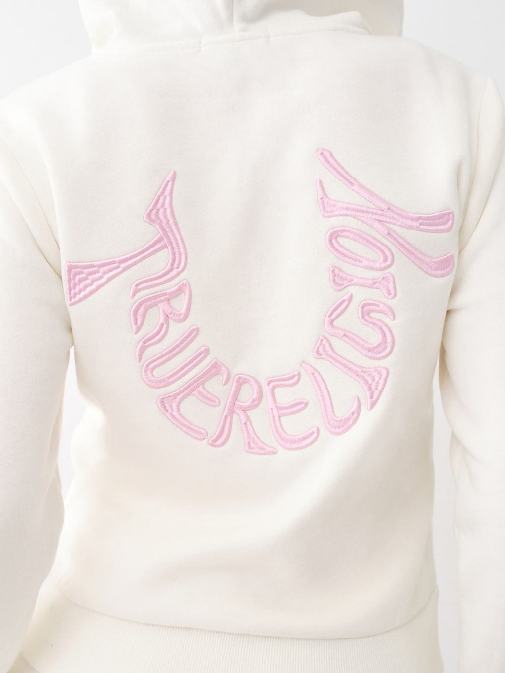 True Religion Jacket Embroidered Classic Hood Rosebud