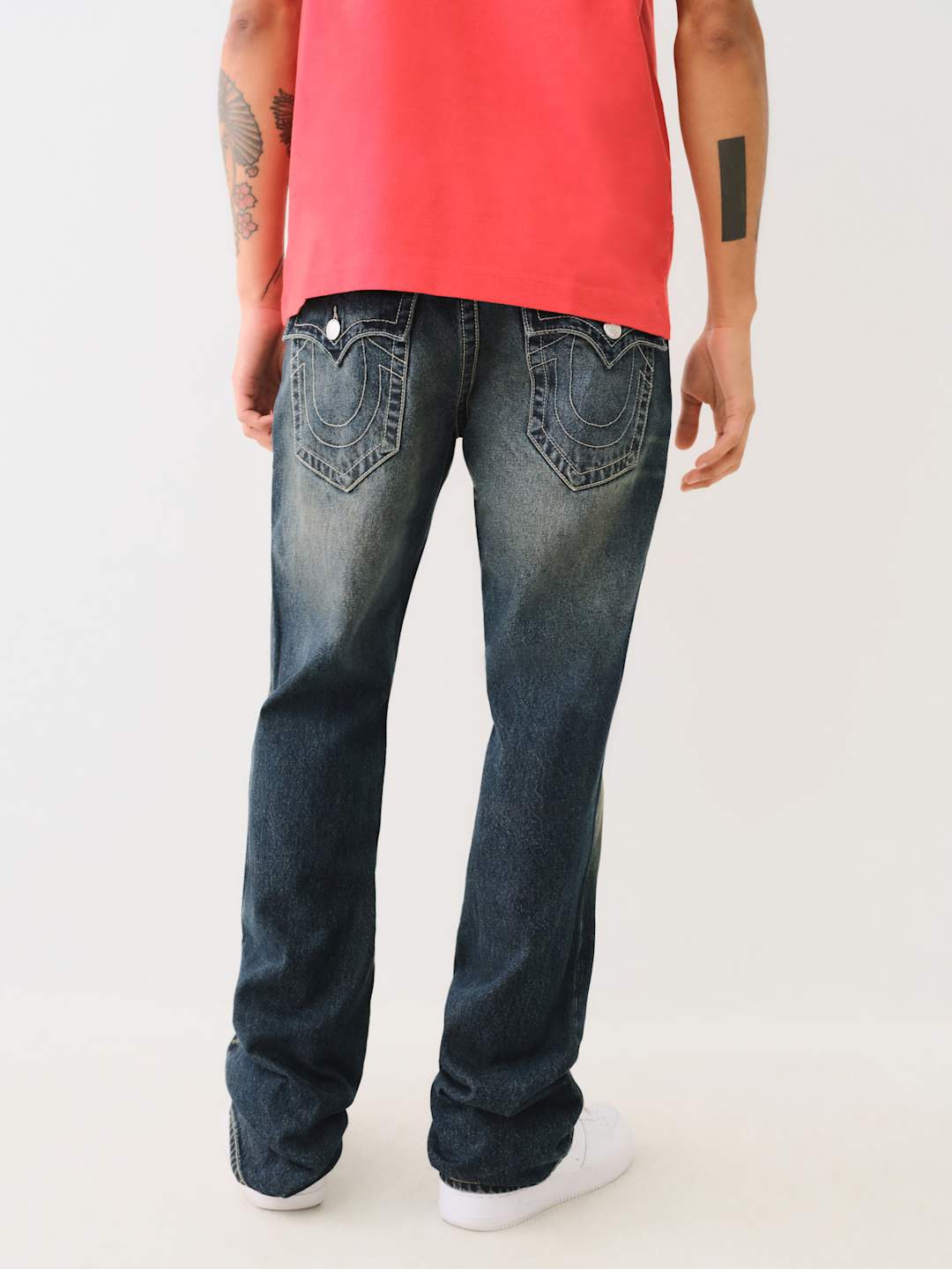 True Religion Jean Stacked Billy FLP SN Yellowstn Wayne Dark Wash