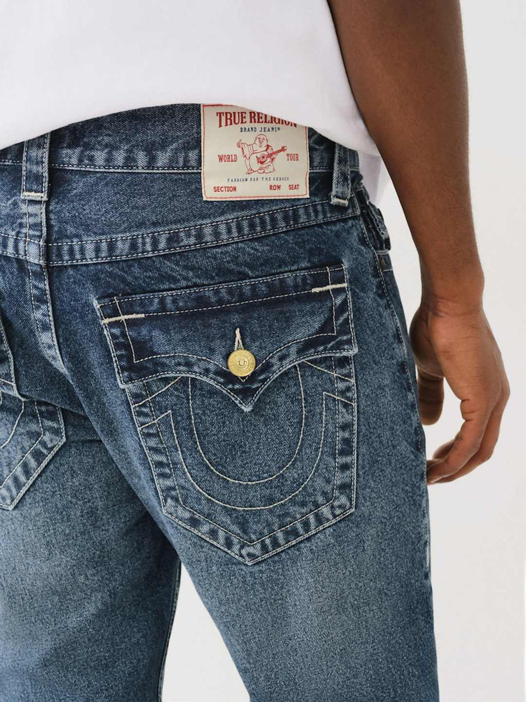 True Religion Jean SN Rocco FLP Convertible Flare Ventura Dark Wash