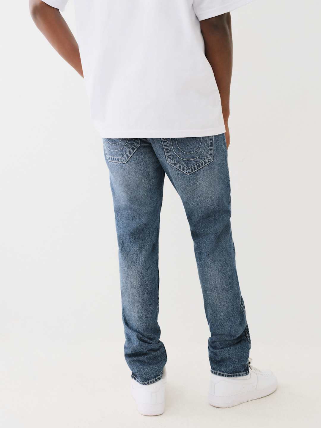 True Religion Jean SN Rocco FLP Convertible Flare Ventura Dark Wash