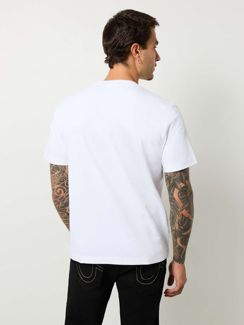 True Religion Crew SS Applique Tee Optic White