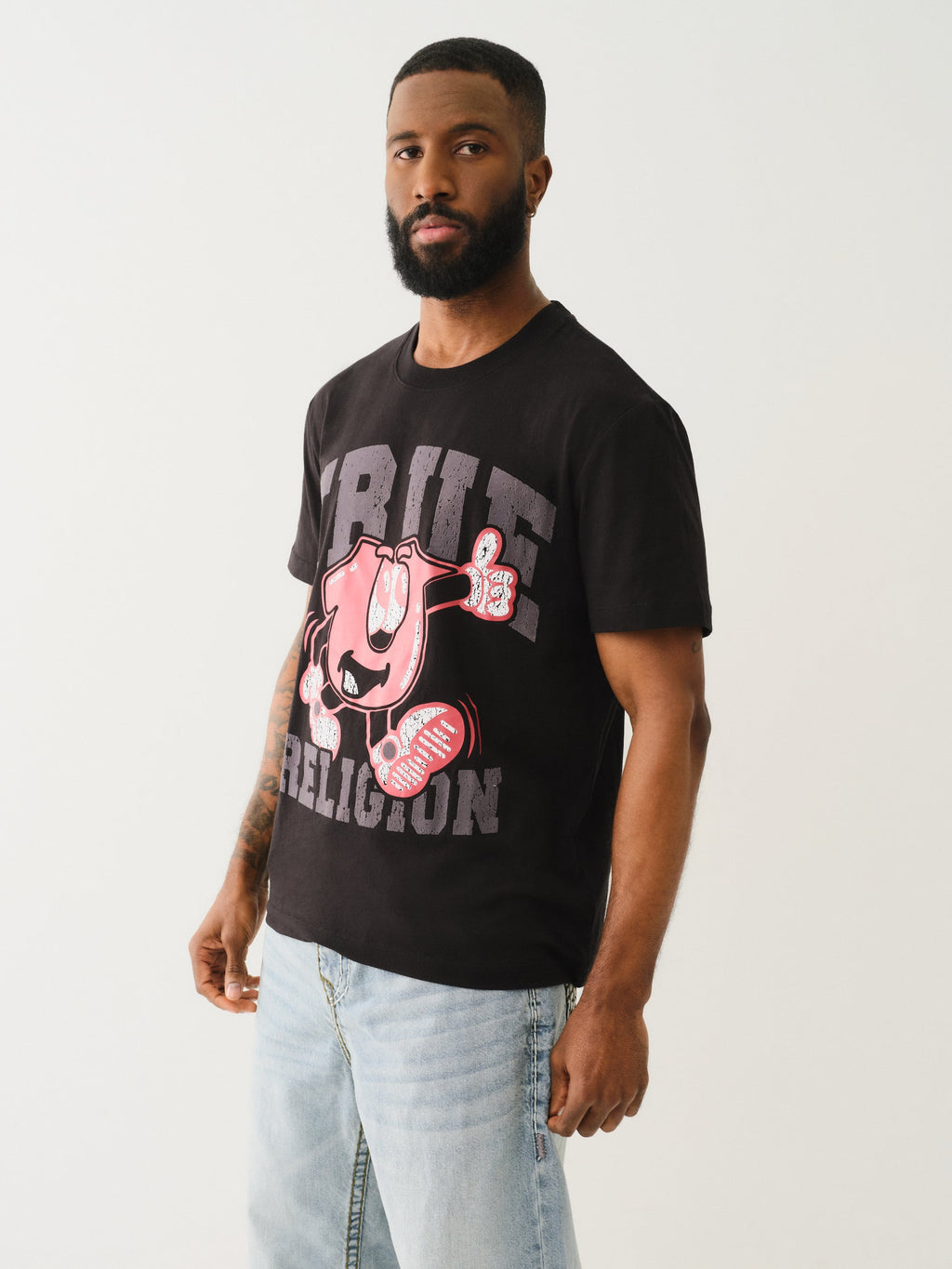 True Religion Ss Good Shoey Tee Jet Black