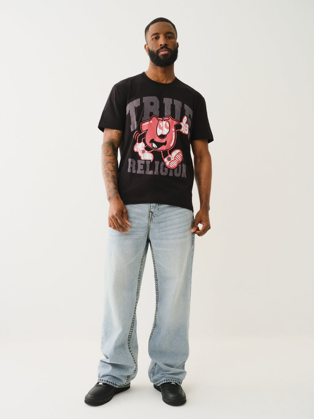 True Religion Ss Good Shoey Tee Jet Black