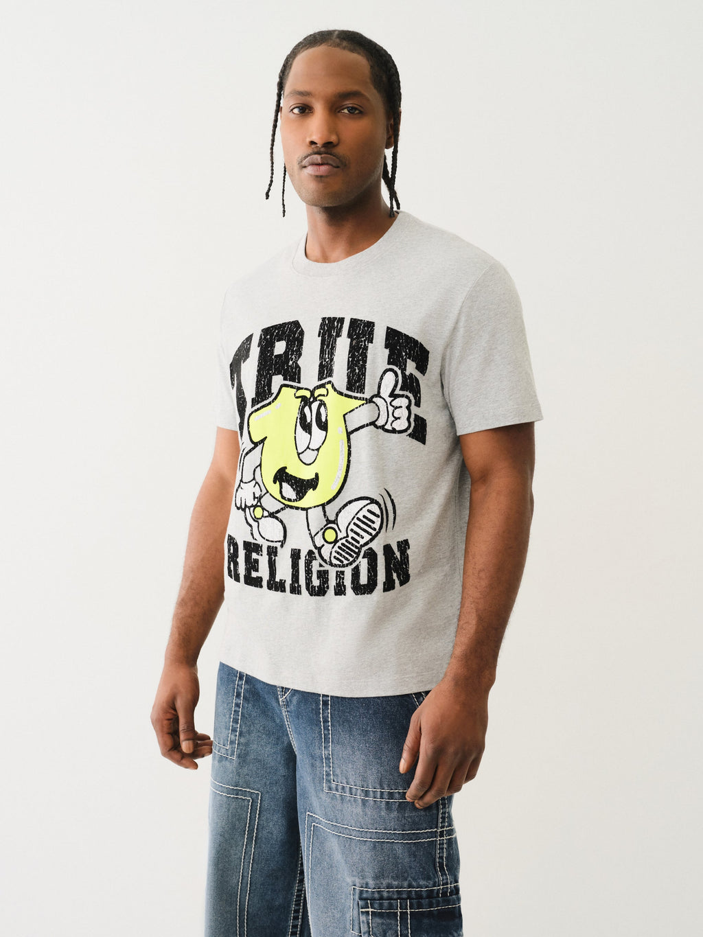 True Religion Ss Good Shoey Tee Heather Grey