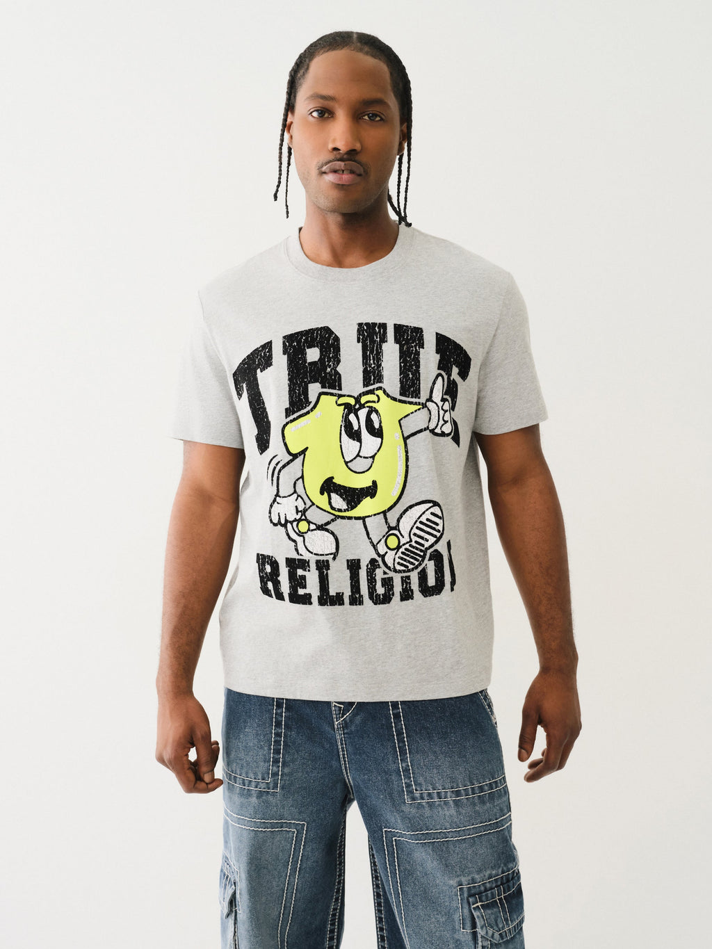 True Religion Ss Good Shoey Tee Heather Grey