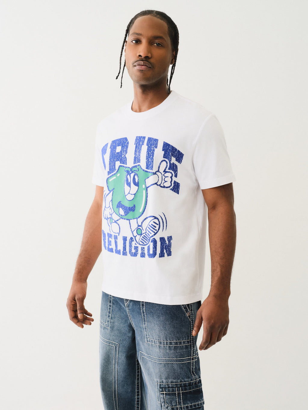True Religion Ss Good Shoey Tee Optic White