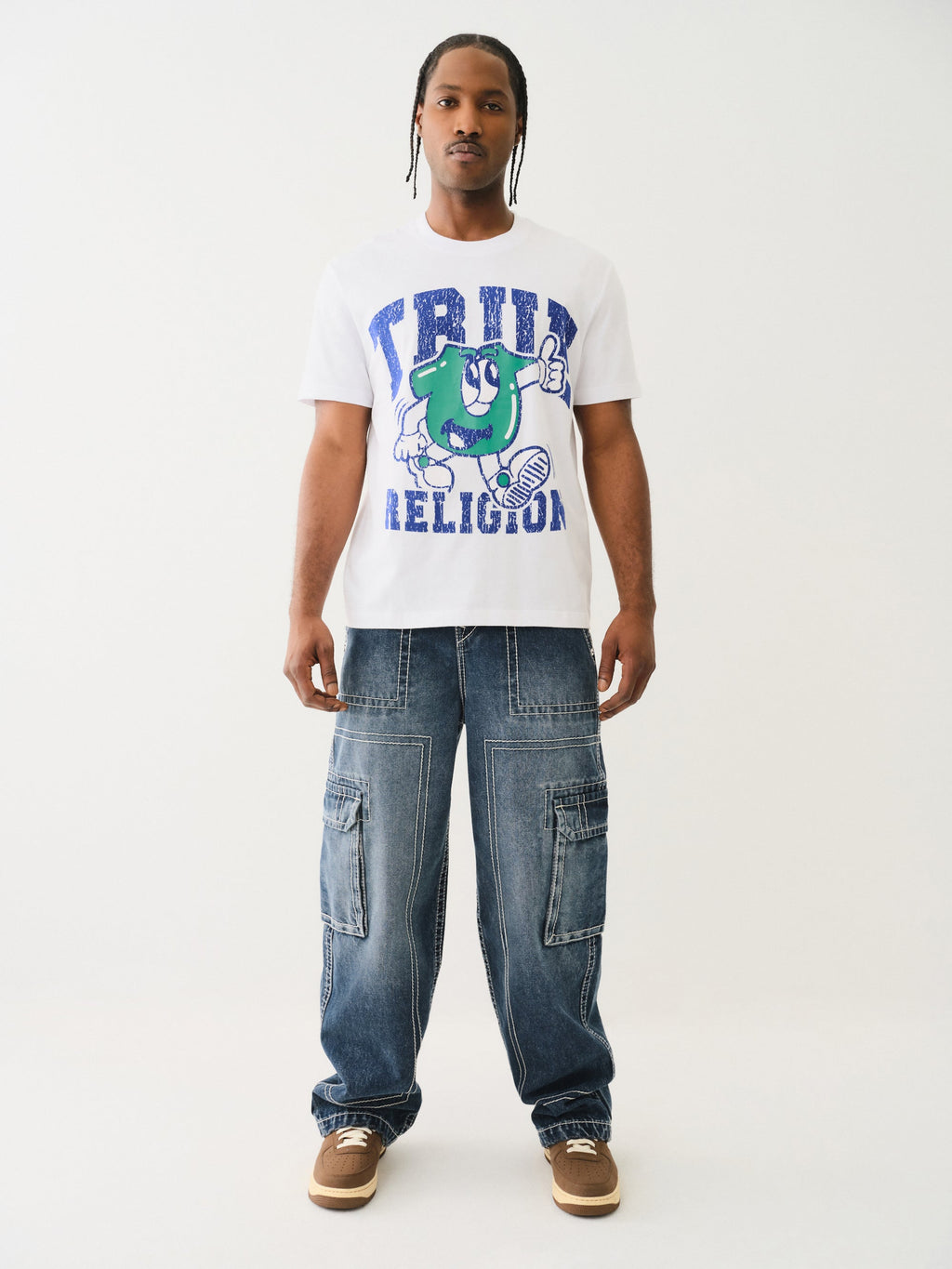 True Religion Ss Good Shoey Tee Optic White