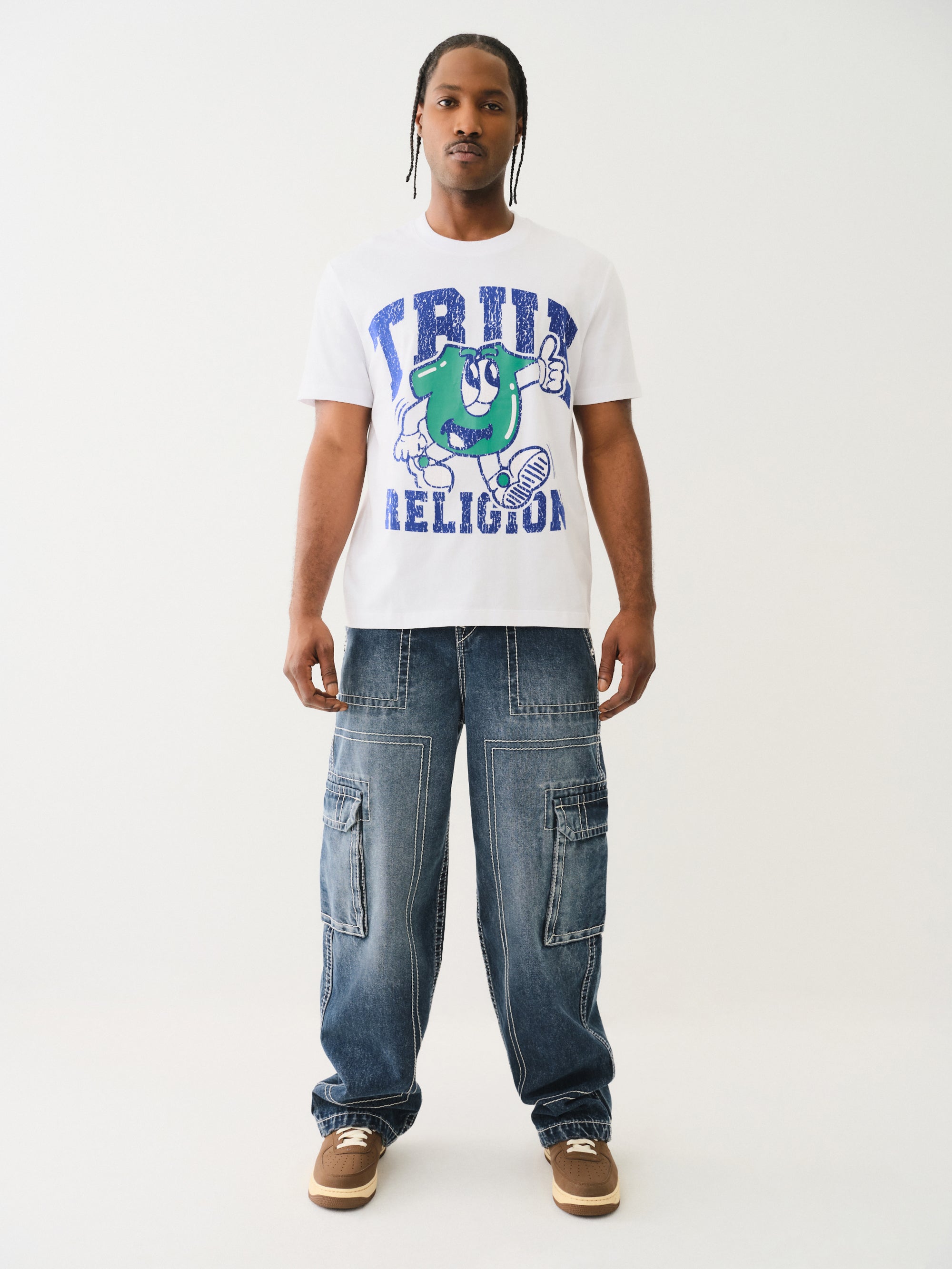 True Religion Ss Good Shoey Tee Optic White