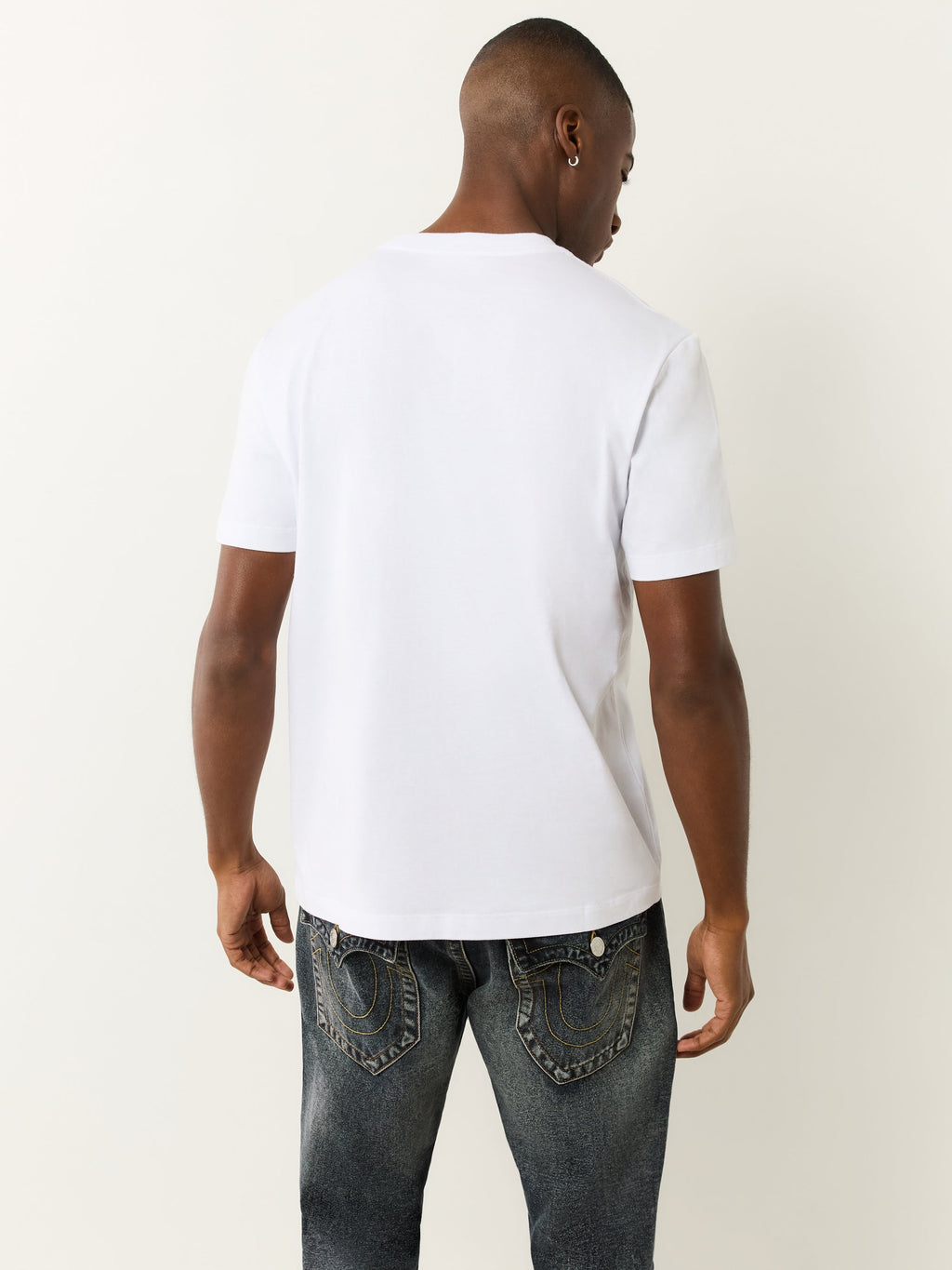 True Religion Ss True Court Tee Optic White