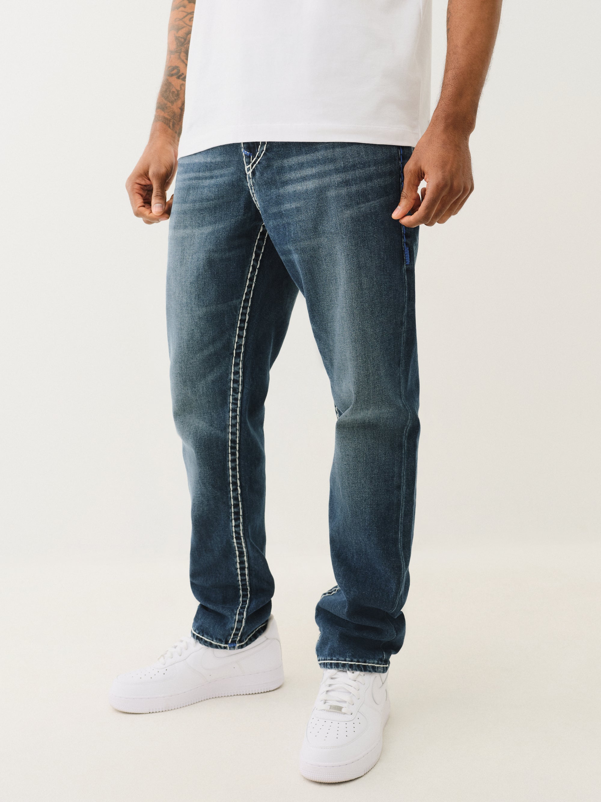 True Religion Rocco Super T Flap 32 In Dark Wash