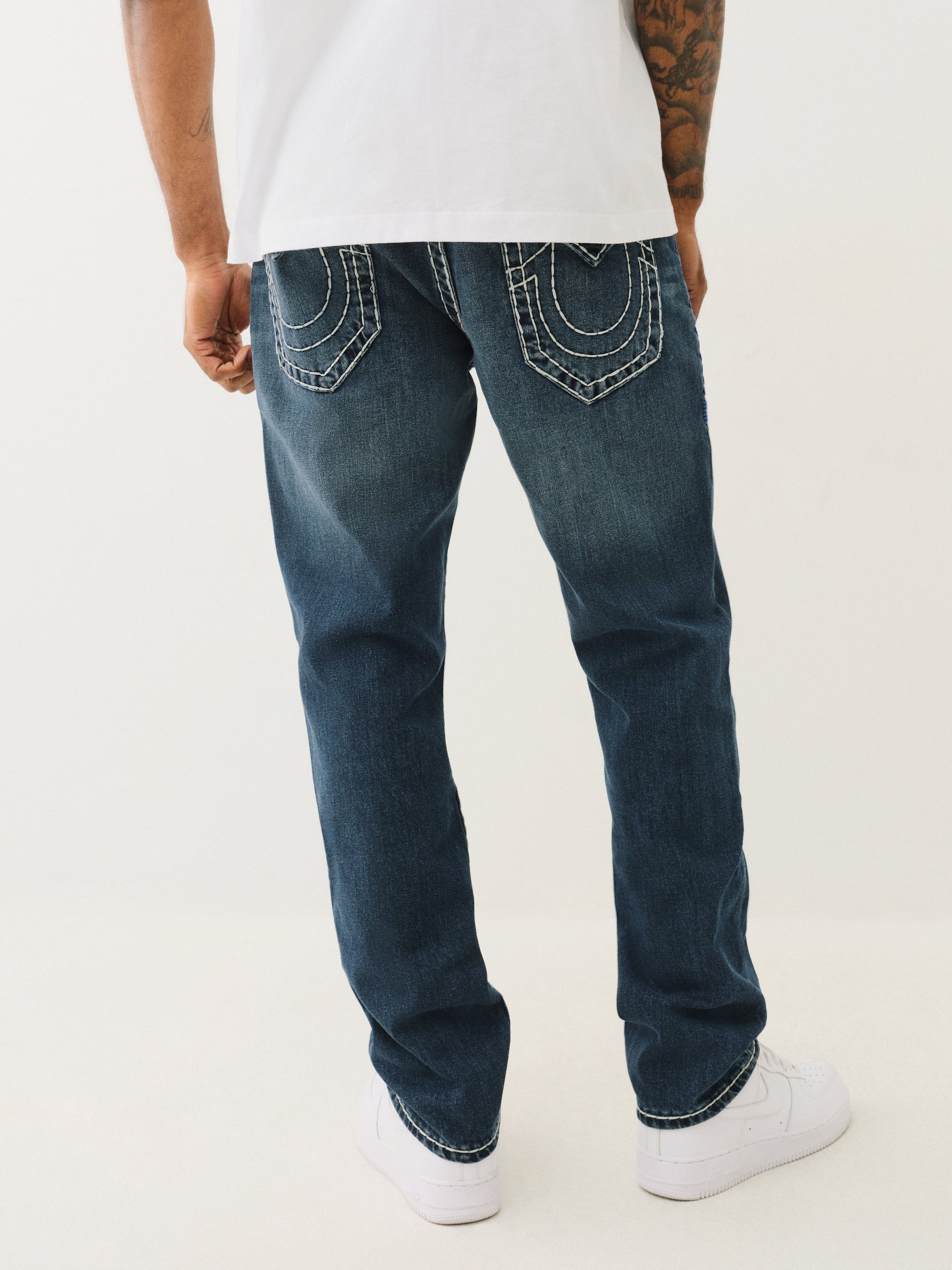 True Religion Rocco Super T Flap 32 In Dark Wash
