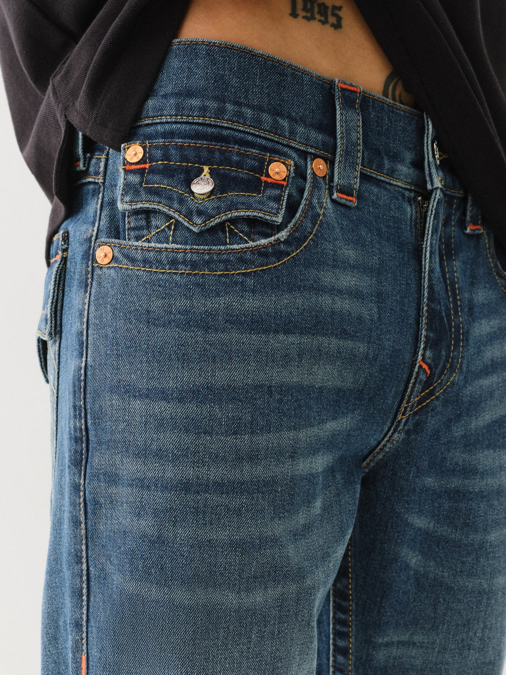 True Religion Joey Sn Flap 34In Dark Wash