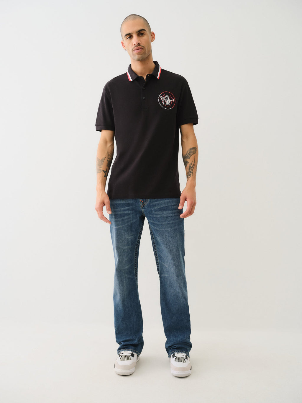 True Religion Joey Sn Flap 34In Dark Wash