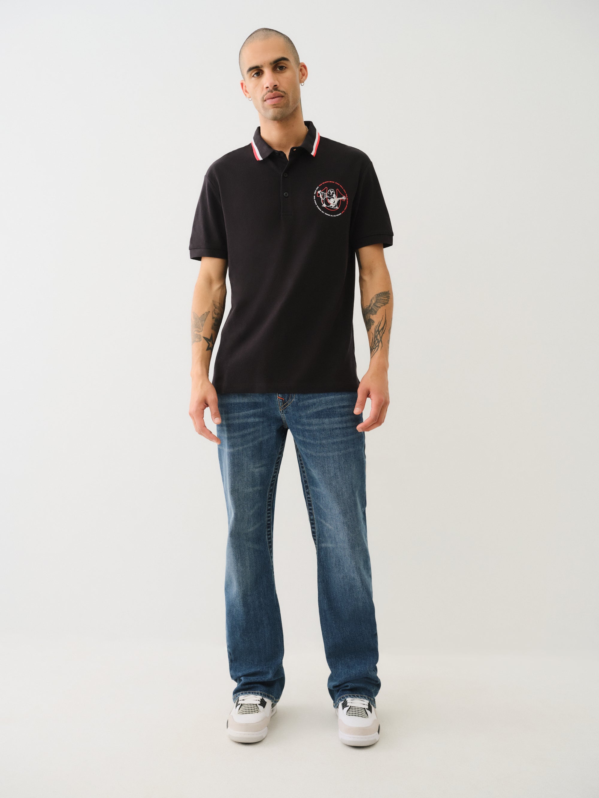 True Religion Joey Sn Flap 34In Dark Wash