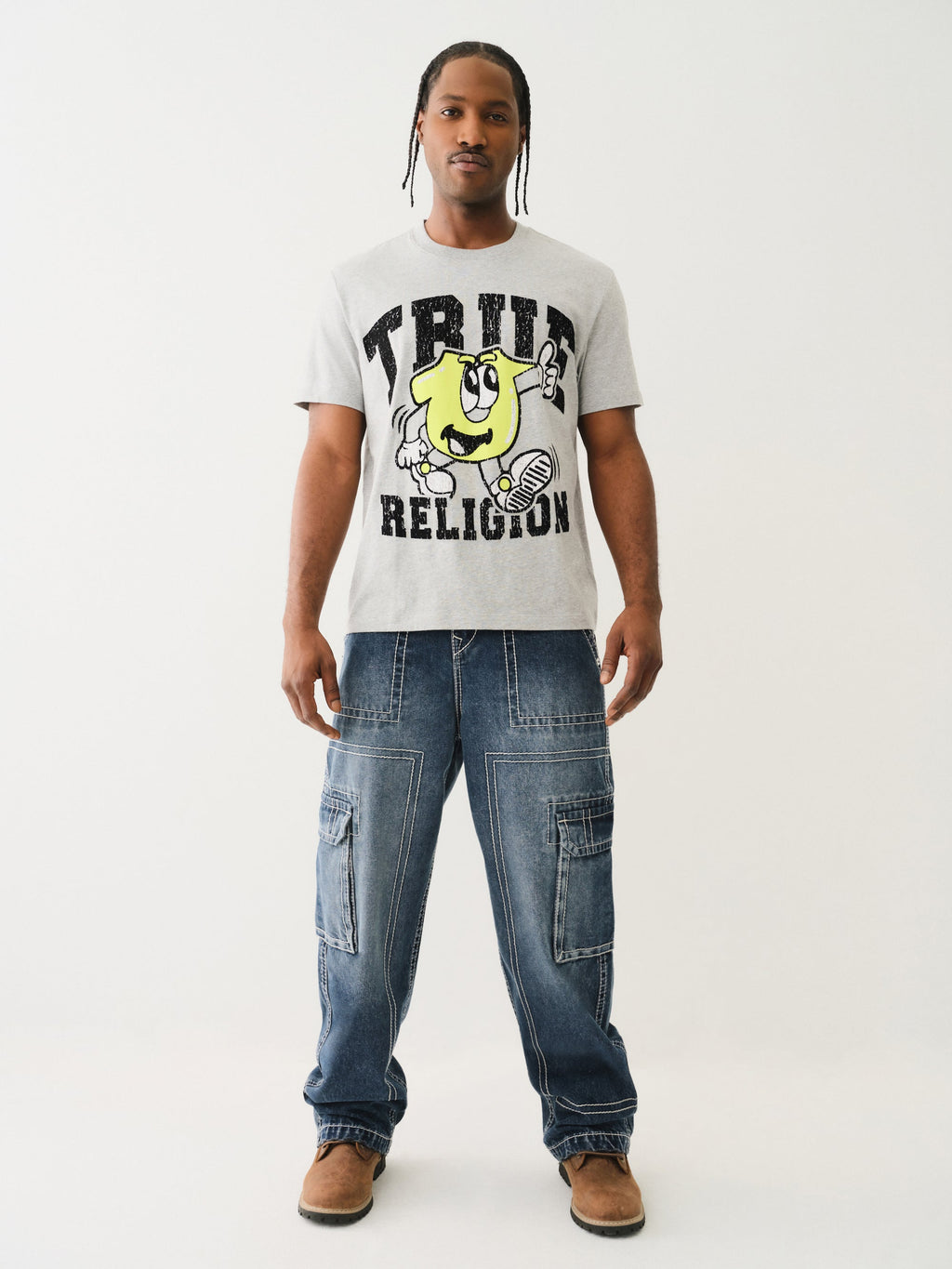 True Religion Big T Cargo Pant Dark Rebel Race Wash