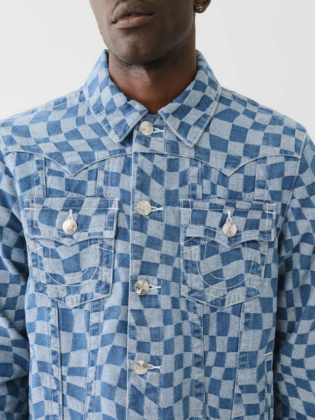 True Religion Denim Jimmy Jacket SN Dodgy Medium Wash