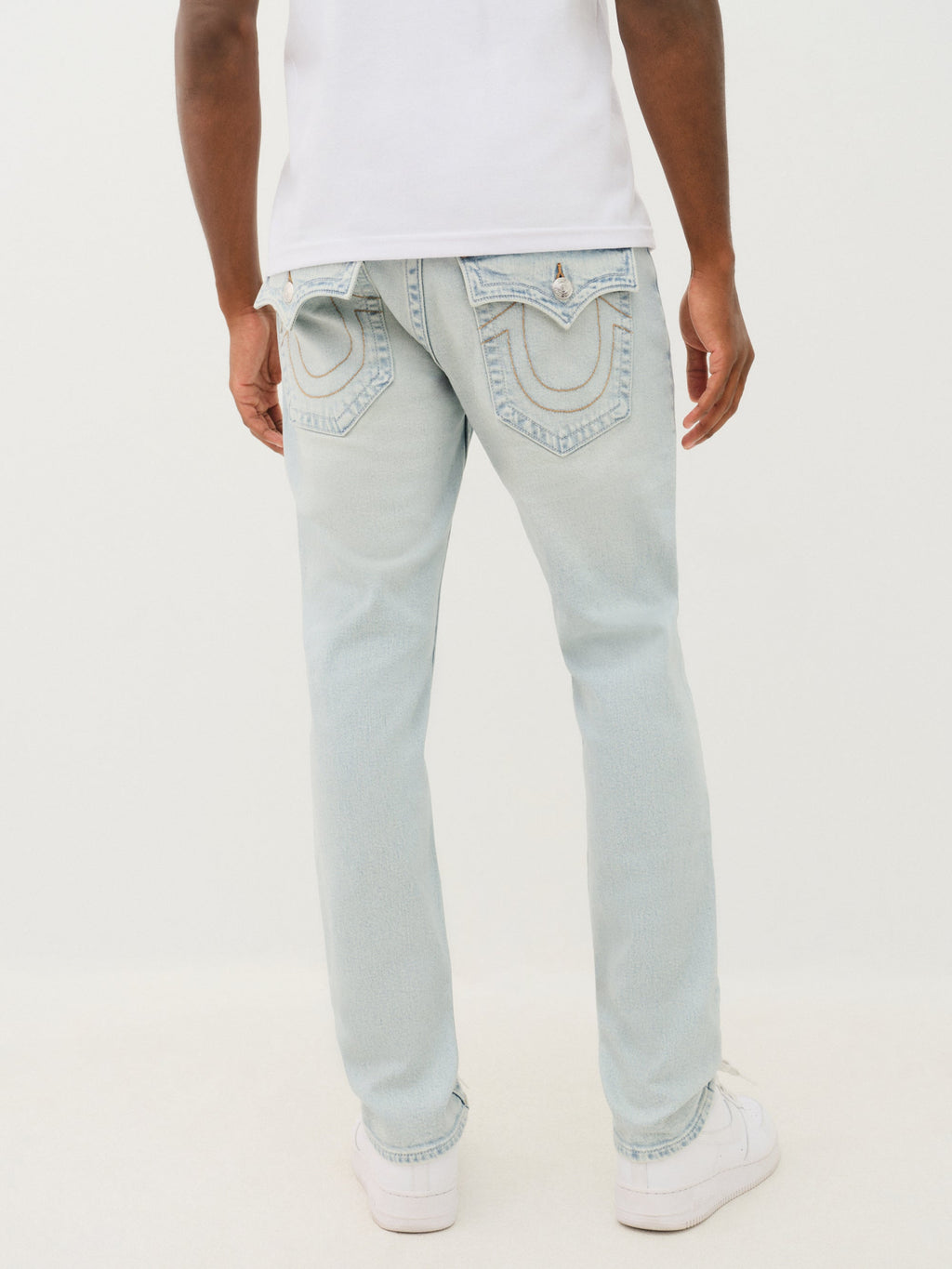 True Religion Rocco Sn Flap 32 Inseam Drover Light Wash
