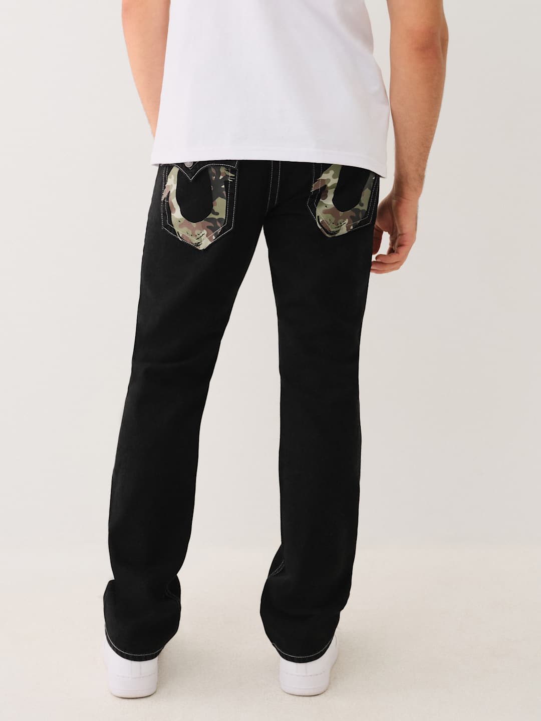 True Religion Jeans SN Ricky Flap BK PKT Camo HS 2SB Black Rinse