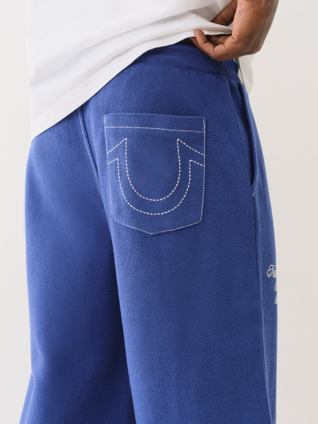 True Religion Reverse Terry Baggy Sweatpant Mazarine Blue