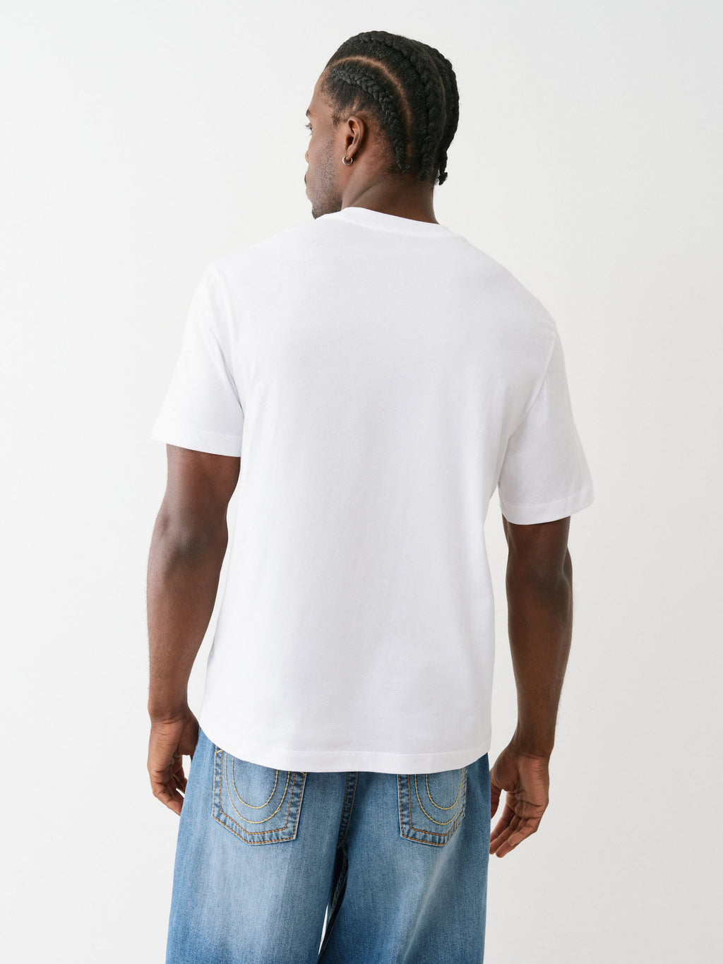 True Religion Ss Freeway Patch Tee Optic White