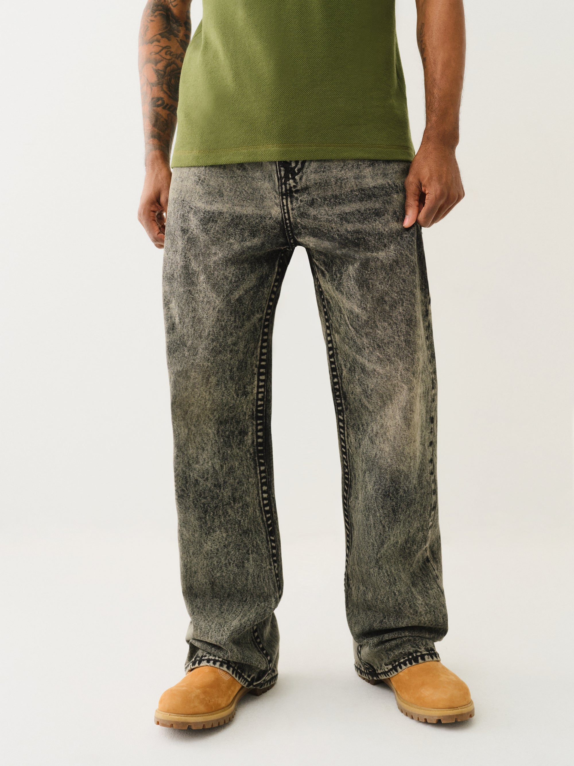 True Religion Vinny Super T Flap 34In Retro Active Acid Wash