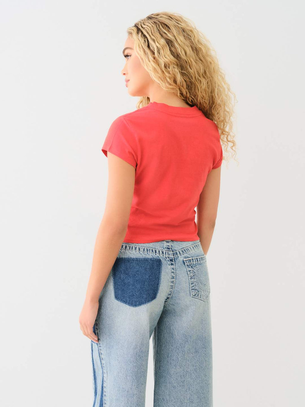 True Religion J'adore T-Shirt Mon Heart Baby Pink