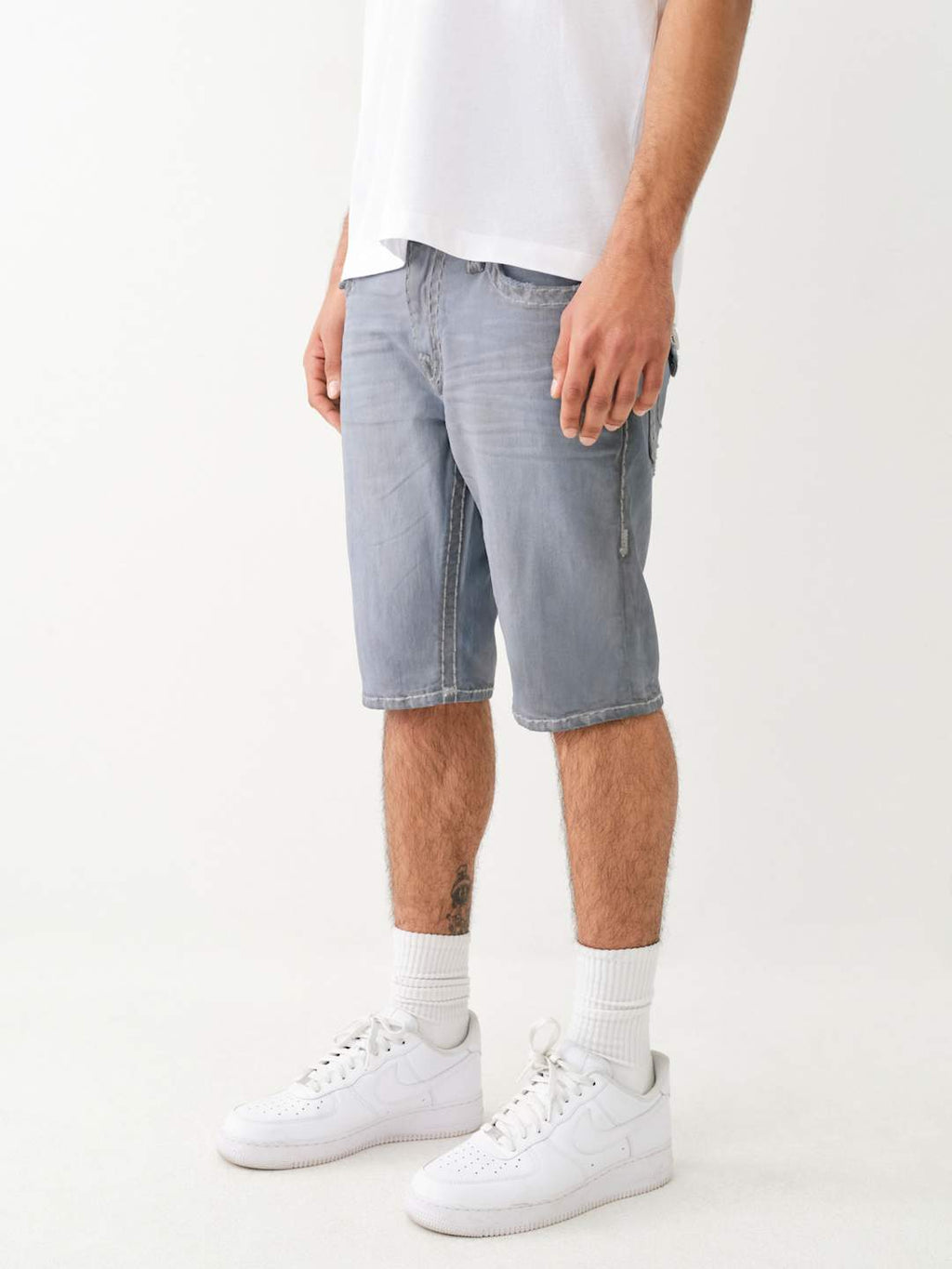 True Religion Rocco Shorts Super T Grey Wash