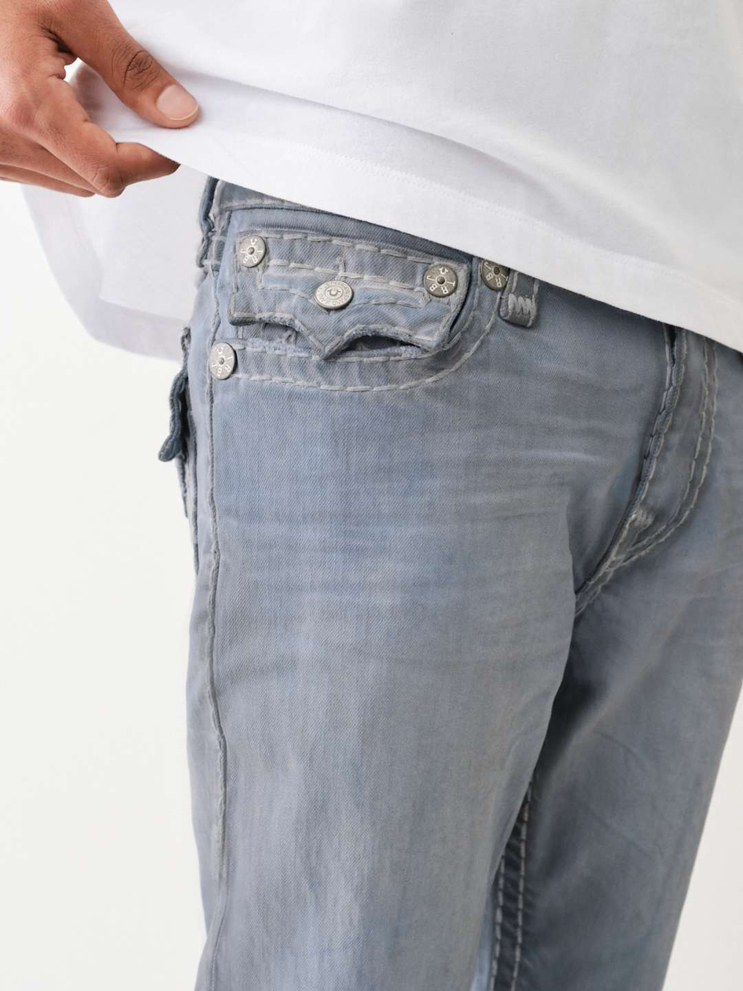 True Religion Rocco Shorts Super T Grey Wash