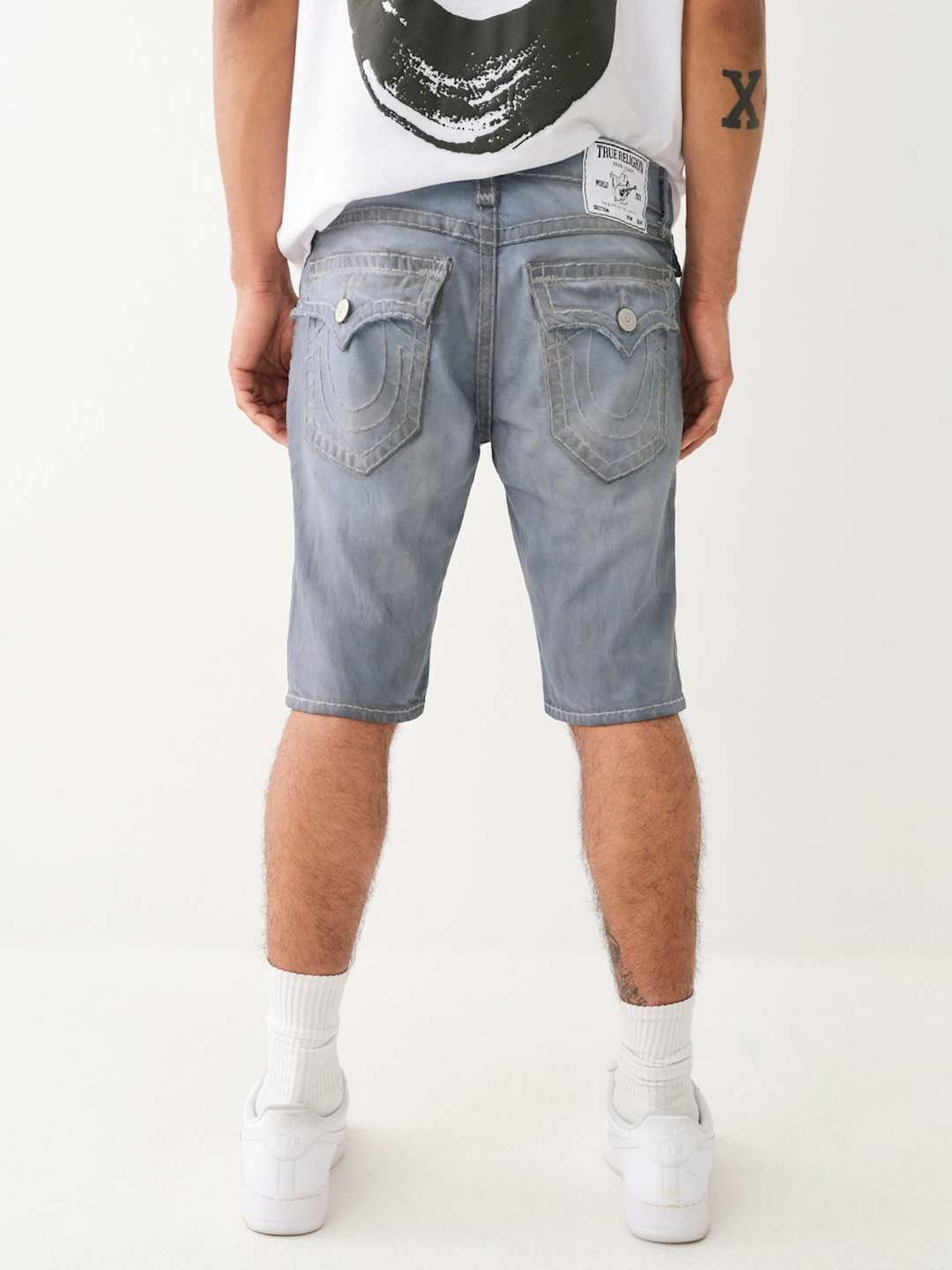 True Religion Rocco Shorts Super T Grey Wash