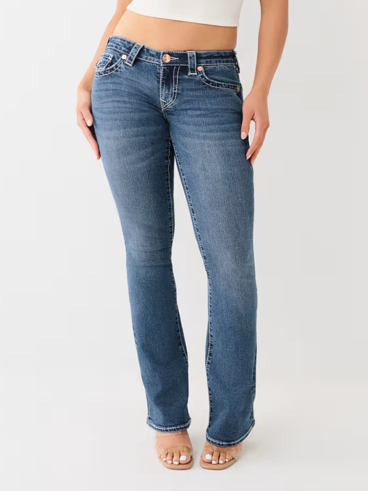 True Religion Becca Jeans Bootcut Glowing Moon