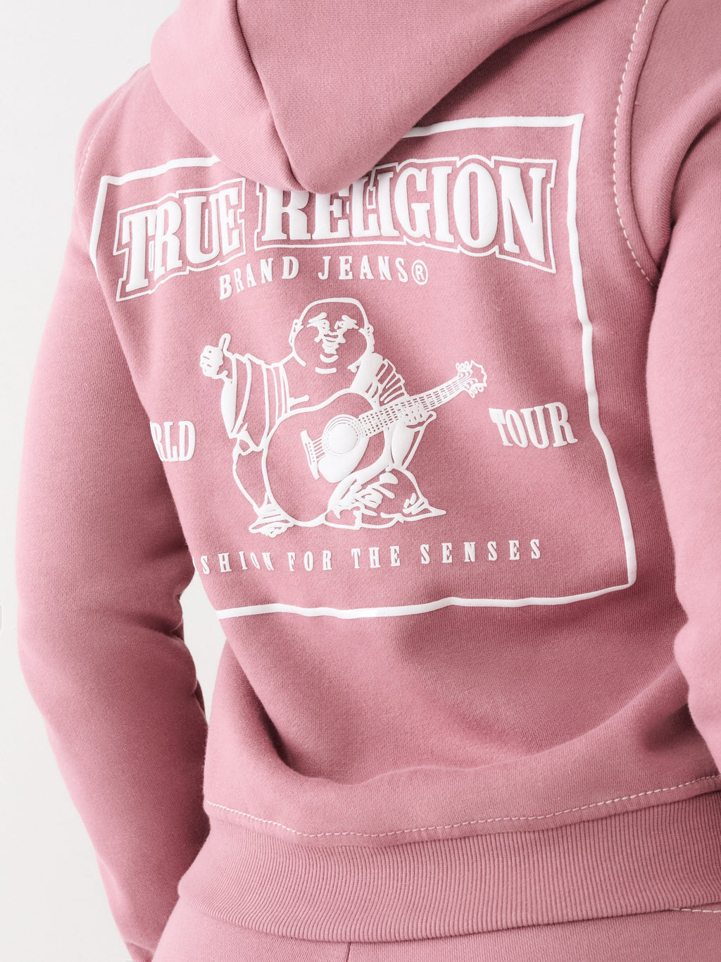 True Religion Jacket Ladies Zip Hoodie Wistful Muave