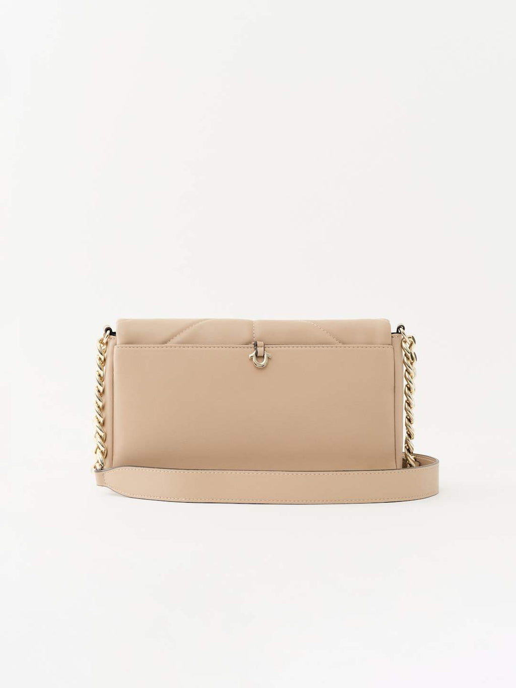 True Religion Crossbody Bag Quilted Logo Beige