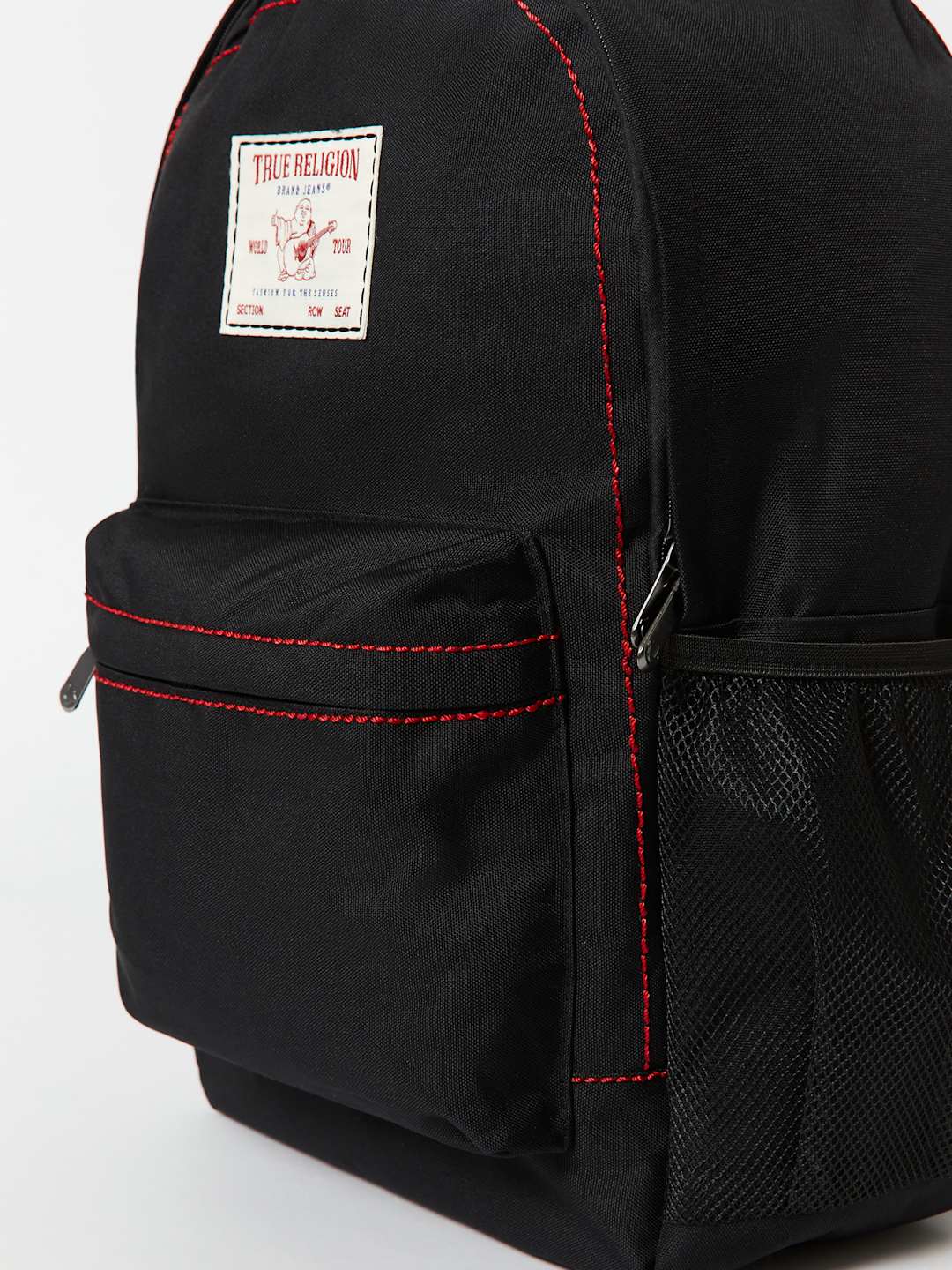 True Religion Big T Bag Backpack Black-Red