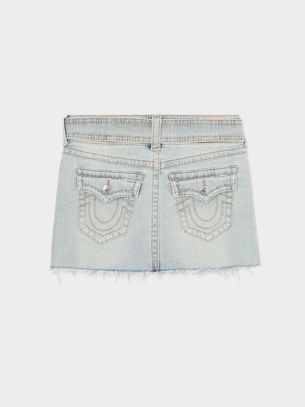 True Religion Sadie Mini Skirt Light Wash