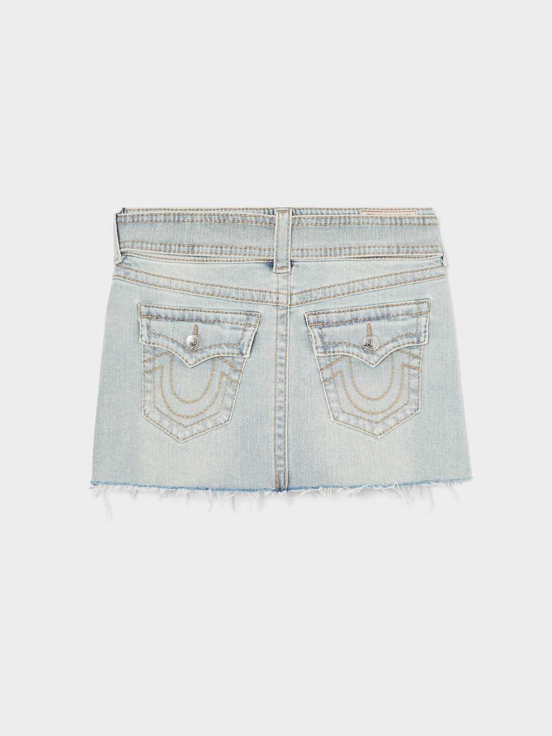 True Religion Sadie Mini Skirt Light Wash