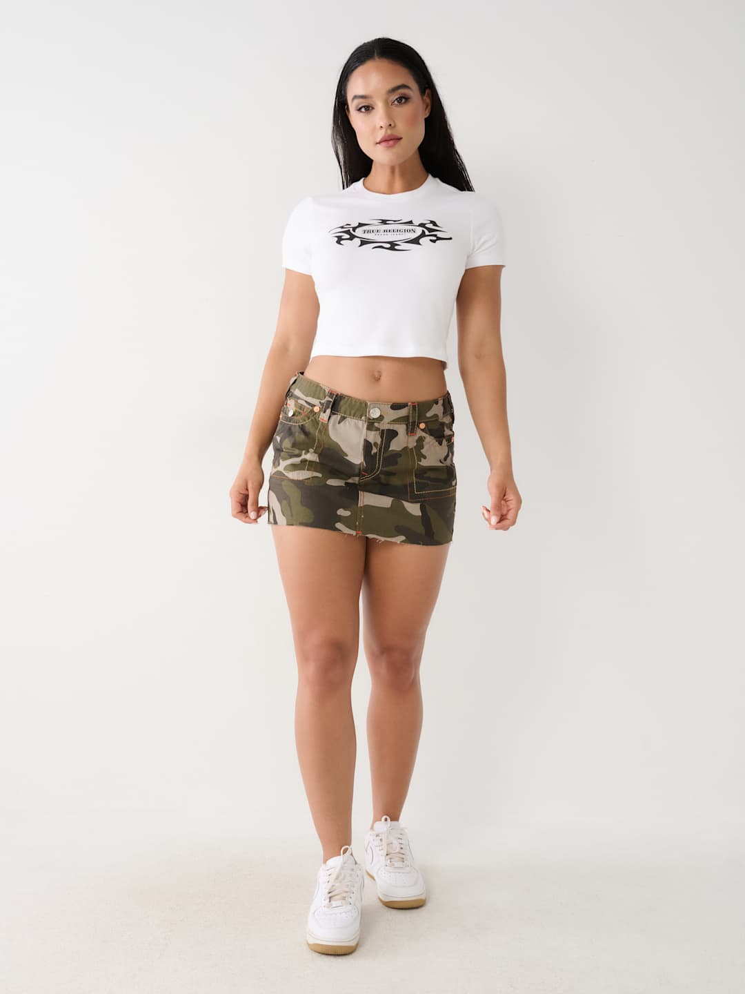 True Religion Big T Skirt Sadie Camo