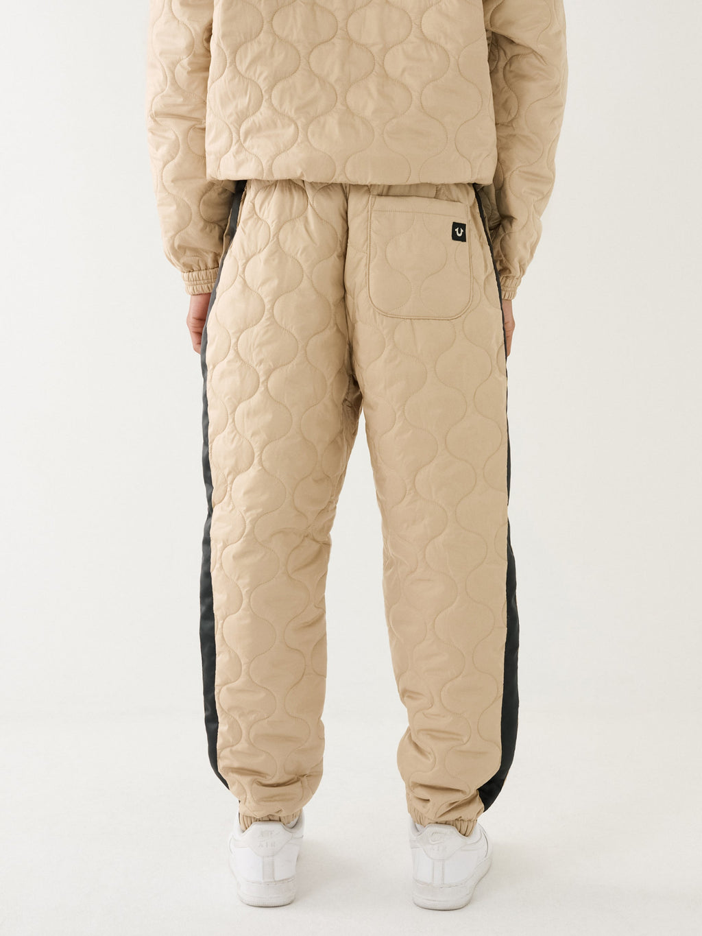 True Religion Relaxed Track Pants Embro Travertine