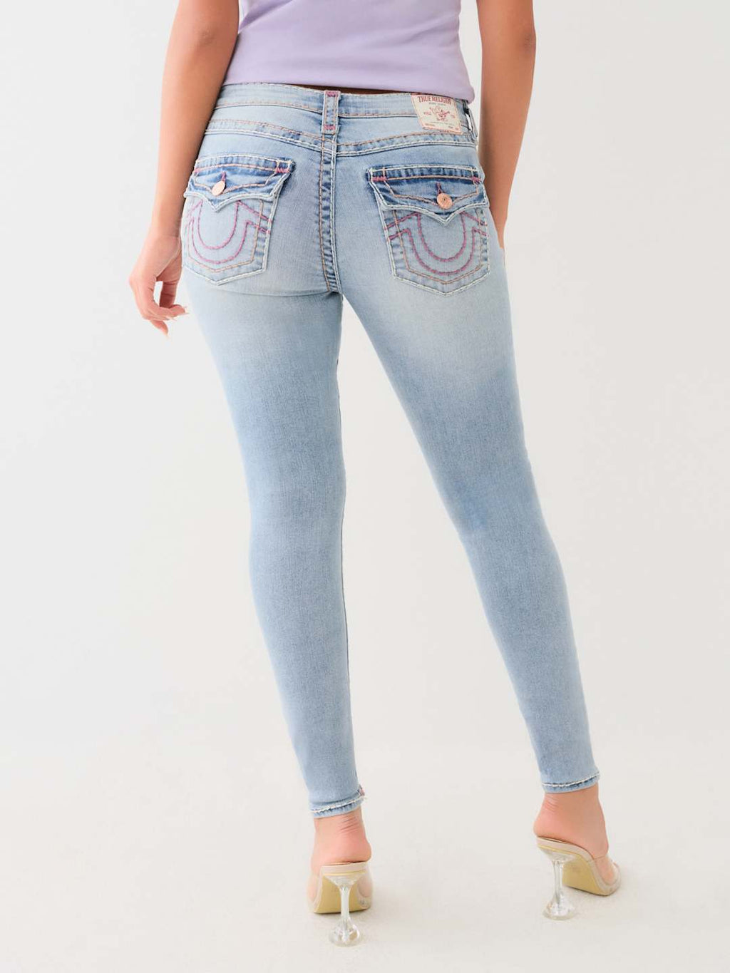 True Religion Jeans Ladies Halle MR Skinny Flap Super T Andromeda