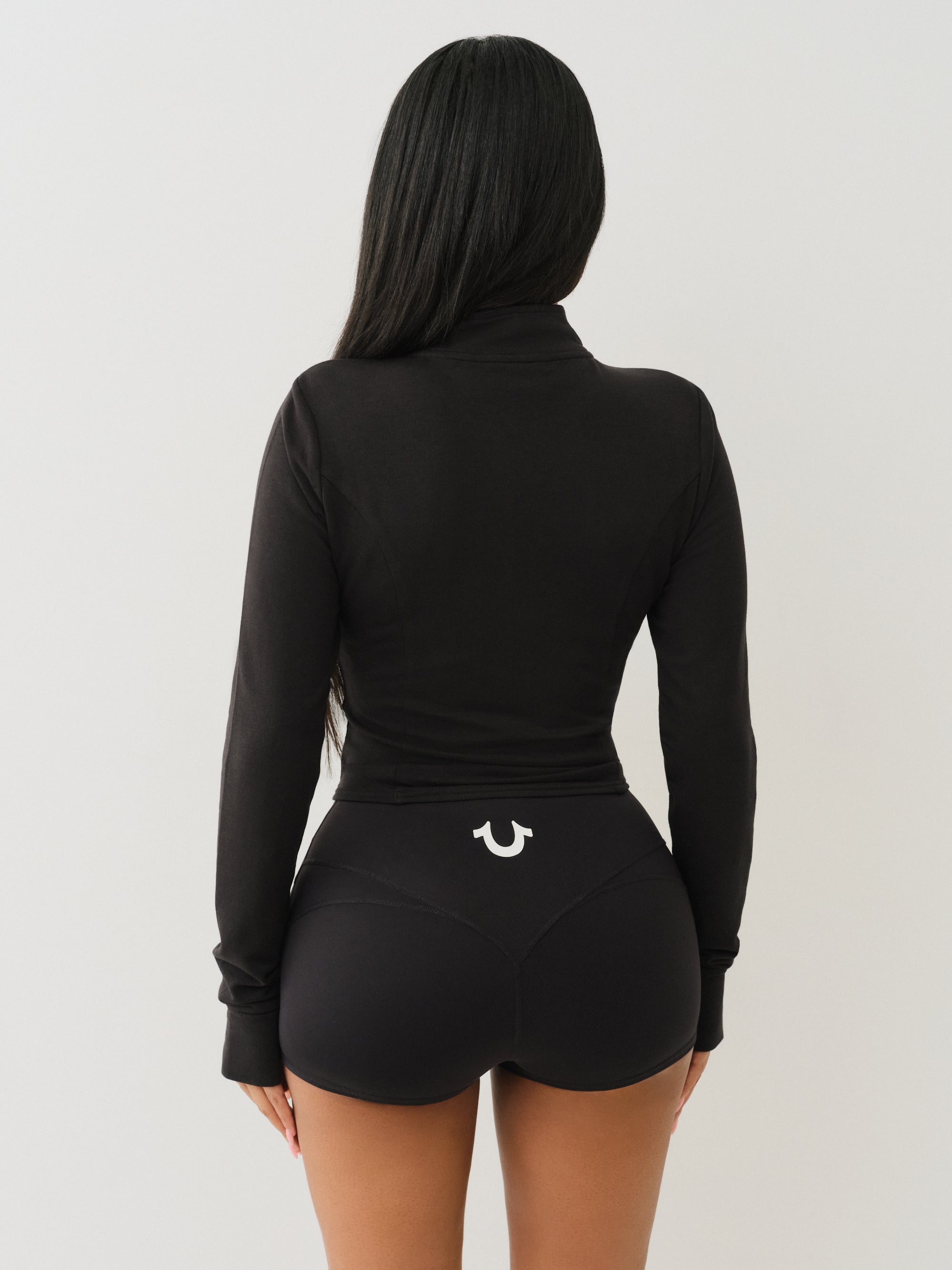 True Religion Og Srs Tight Zip Through Jet Black