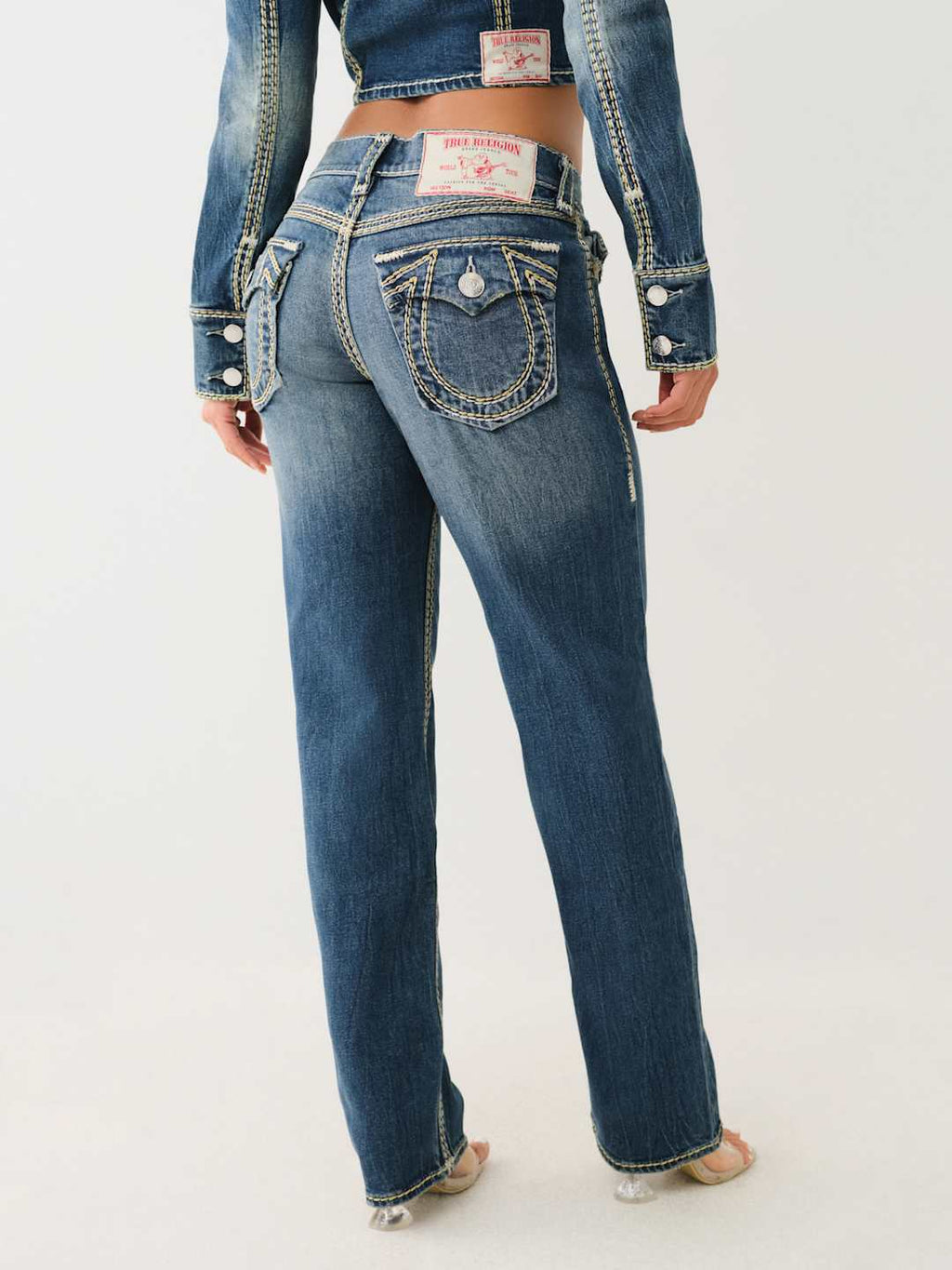 True Religion Jeans Ladies Ricki Super QT Dark Wash