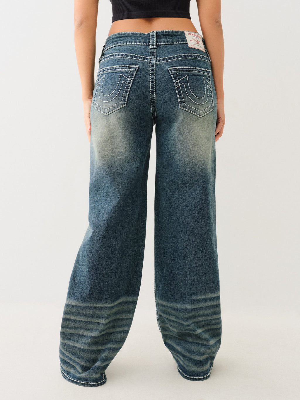 True Religion Bobbi Baggy Big T Emerald Fade