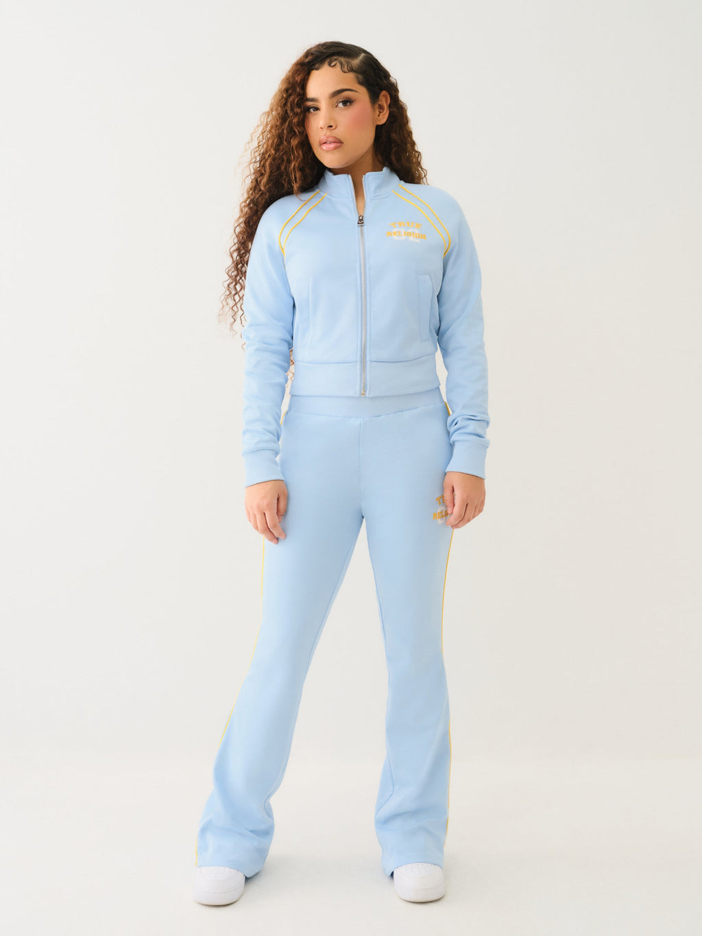 True Religion Sporty Bootcut Track Pant Cerulean Blue