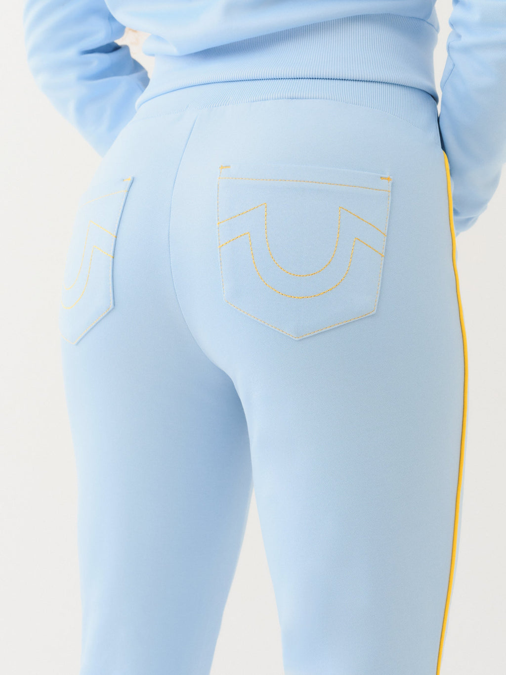 True Religion Sporty Bootcut Track Pant Cerulean Blue