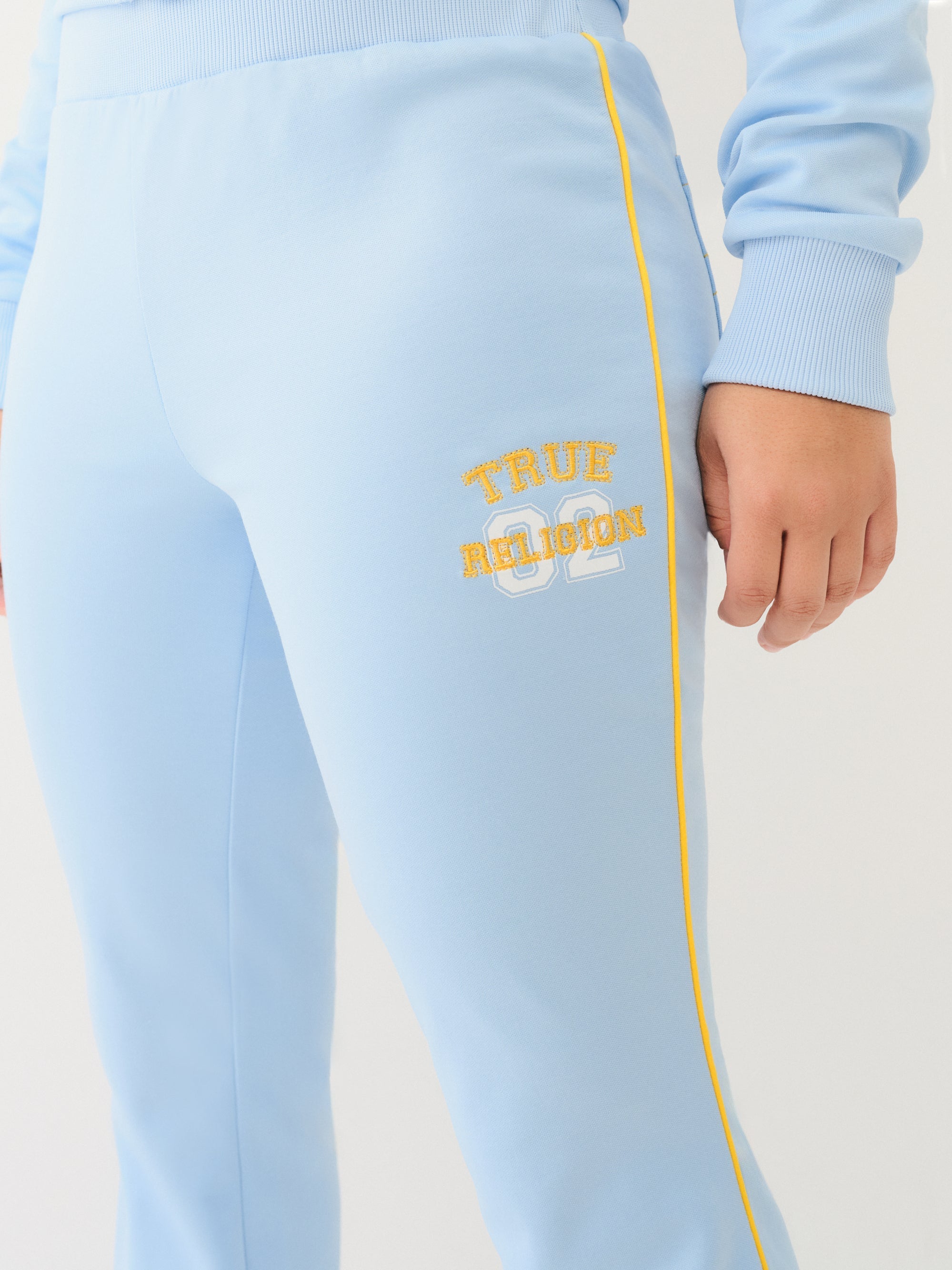 True Religion Sporty Bootcut Track Pant Cerulean Blue